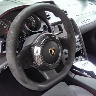 Fits Lamborghini Gallardo 04-14 Carbon Fiber Steering Wheel Center Cover
