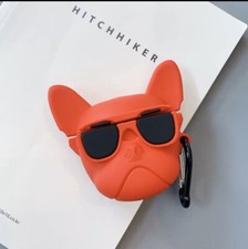 DOG Dog Bulldog Case for Apple Airpods Silicone Case Exp     