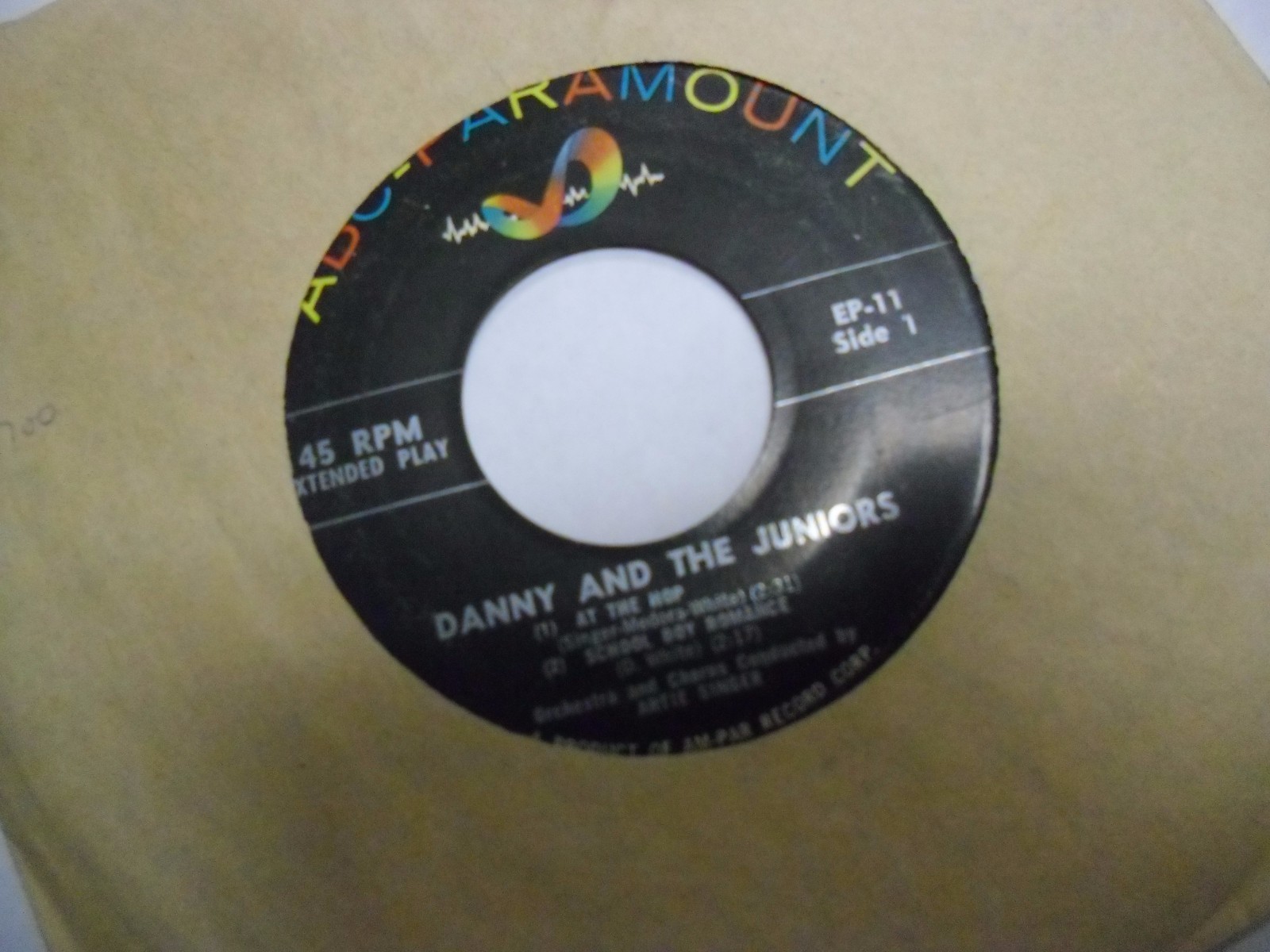 Danny and The Juniors At The Hop EP 45 RPM ABC Paramount Records VG | eBay