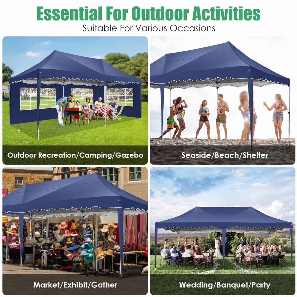 10'x20' Pop up Canopy Tent Instant Shelter Outdoor Commercial Party