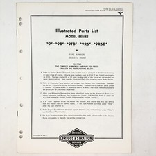 Vintage 1973 Briggs & Stratton Model 9 9B 9FB 9R6 9R6D Illustrated Parts List