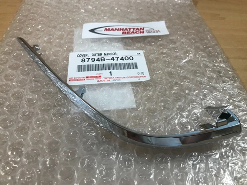 16-21 TOYOTA PRIUS LEFT DRIVER SIDE MIRROR CHROME MOLDING TRIM 8794B-47400