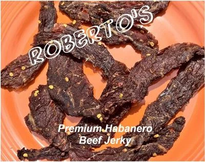 ROBERTO'S PREMIUM BEEF JERKY Habanero Hot - Premium Gluten Free Beef Jerky!! - 99% Same Day Shipping!!