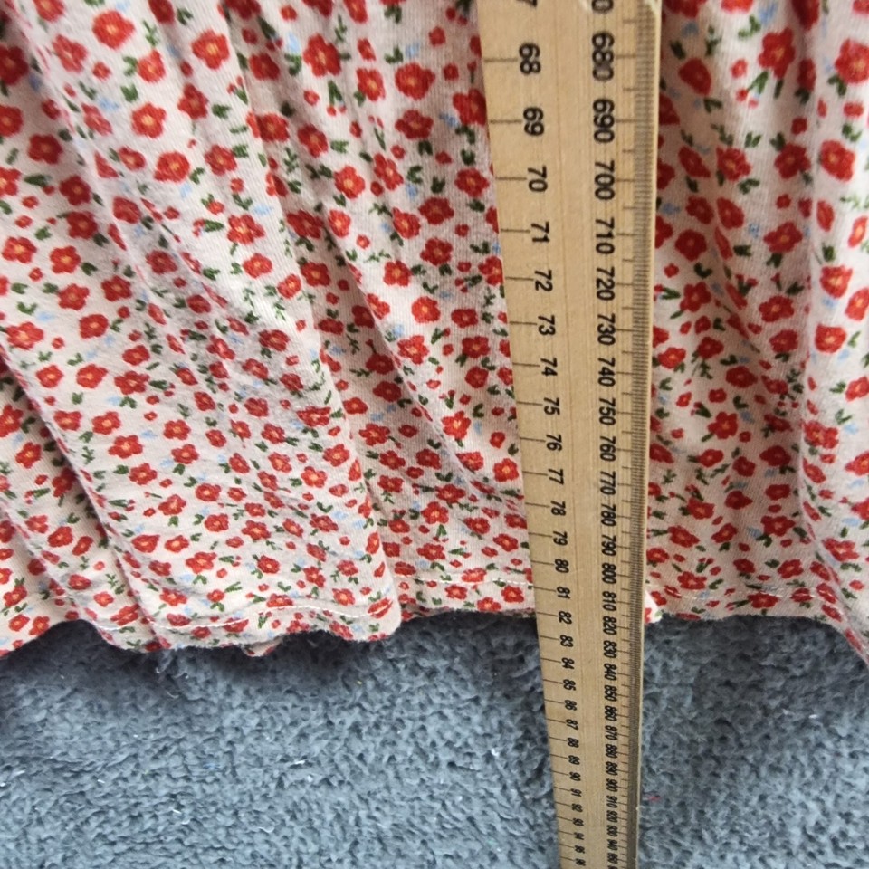 Sportsgirl Womens Dress Szie M Ivory Red Floral Stretch Knit 0ff the Shoulder eBay