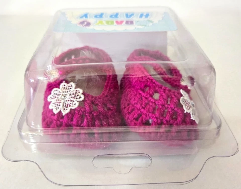 Crochet Baby Shoes Girl Boy Gift Infant - Image 3 of 4