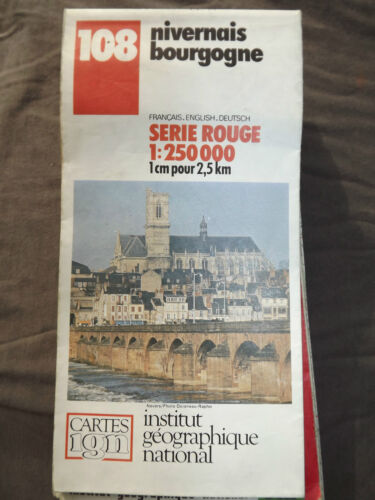 Carte IGN serie rouge 108 nivernais bourgogne 1984 - Photo 1/1
