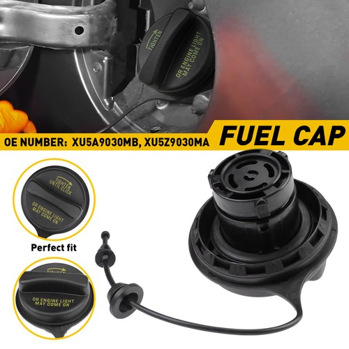 Gas Cap Cover For Ford F150 2004-2008 - Black ABS Fuel Filler Door Trim Replacement