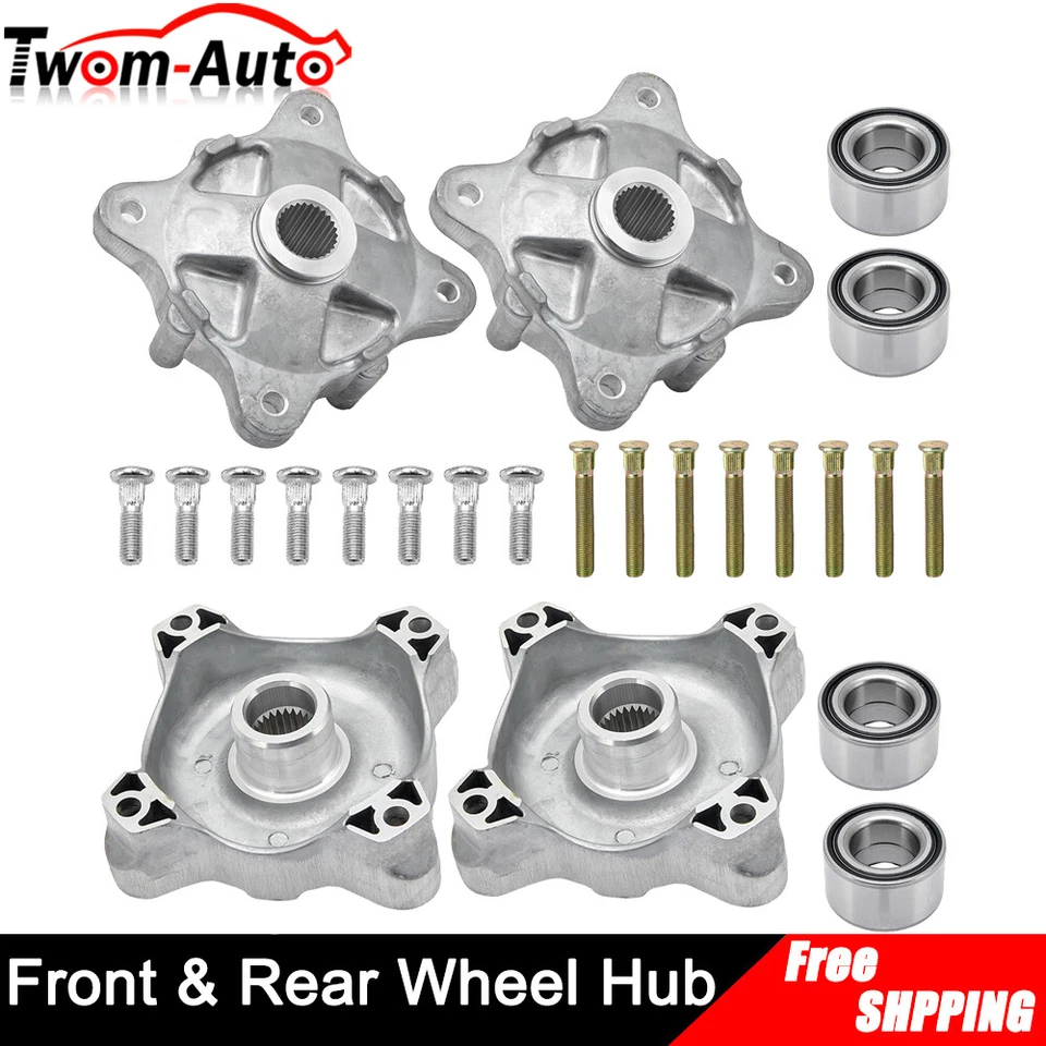 Bujes de rueda delanteros y traseros con kit de puños y cojinetes para Polaris Sportsman 570 700 800 Foto 4 de 4