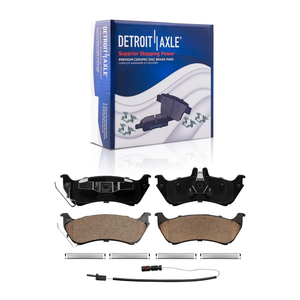 Pastillas de freno delanteras y traseras de cerámica con hardware para Mercedes Benz ML320 ML350 ML430 Foto 4 de 4