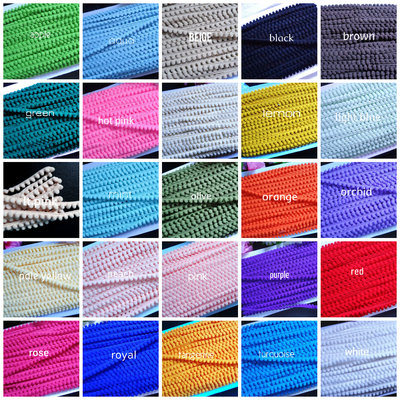 Baby Pom Pom Fringe, 3/8 inch wide -select color-price per 2 yards