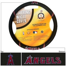 Los Angeles Angels Steering Wheel Cover Universal Fit 14.5-15.5 Fanmat
