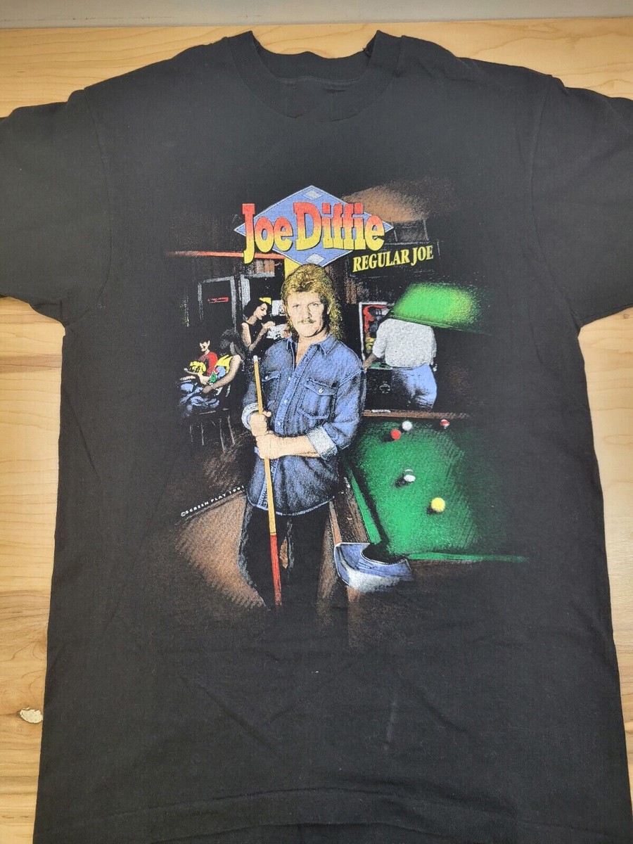 Vintage Regular Joe Joe Diffie Shirt Classic Black Unisex Size S