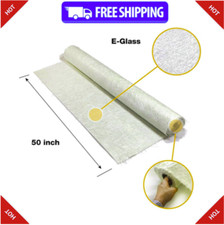 Fiberglass Chopped Strand Mat Cloth 50" x 360"  50 Inch Wide 10 Yard Long  ...
