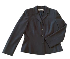 Travis Ayers Women’s Size 10 Gray Long Sleeve Career Blazer Jacket Lined