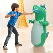 Dinosaur Inflatable Tumbler Toy Blow Up Punching Boxing Bop Bag Kids Outdoor Toy