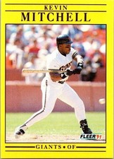 Kevin Mitchell Giants 267 Fleer 1991 Baseball Card