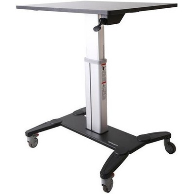 StarTech STSCART Mobile Sit Stand Workstation 31.5'' Surface