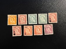 New Zealand 1955 ‘Queen Elizabeth II - Larger Figures’ Stamps - Partial Set