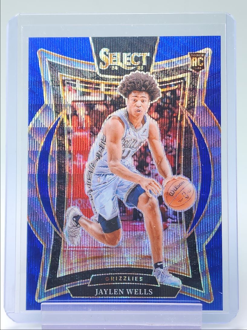 JAYLEN WELLS 2024-25 SELECT CONCOURSE ROOKIE BLUE WAVE RC /75 Q4865