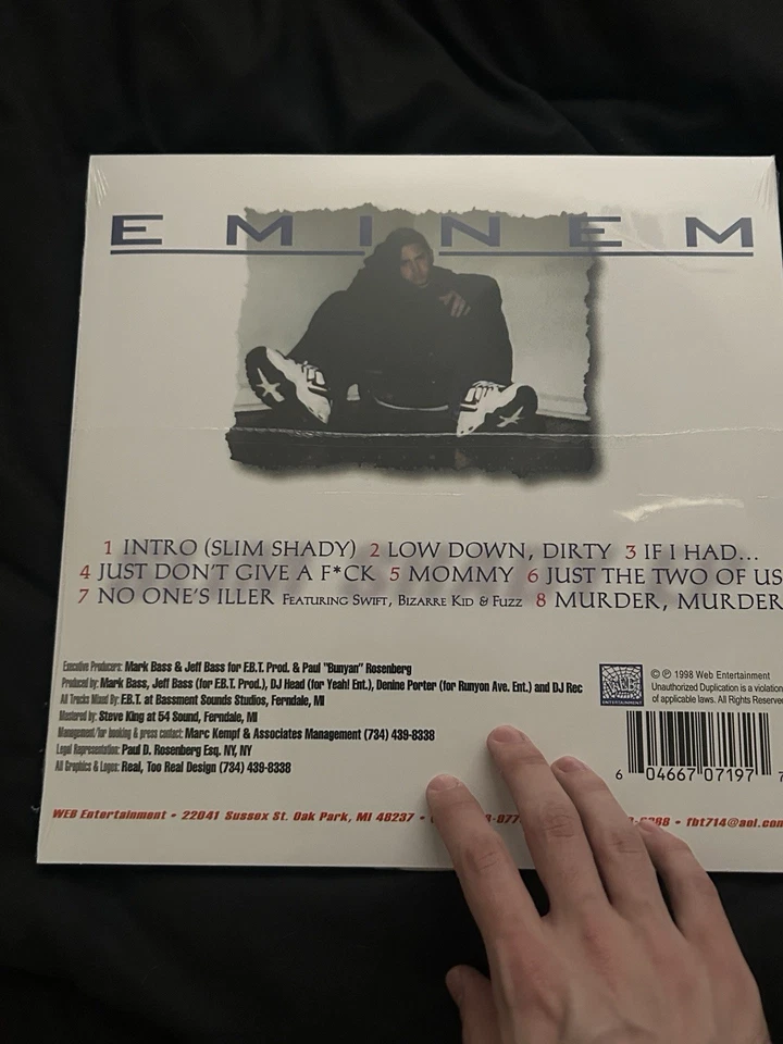 Eminem Slim Shady Ep vinyl SEALED Hip Hop Rap Album Marshall Mathers G3D - Image 3 of 4