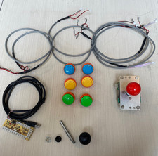 Sanwa JLF-TP-8YT with Two Tops, 6x Sanwa SA-OBSN-30 buttons, and More Extras