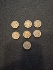 7 Vintage 1923 Buffalo Nickel Coin Collection. 1 Rare S Coin !