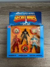 RARE  Marvel Super Heroes Secret Wars Triple Pack Mattel 1984 Daredevil & More