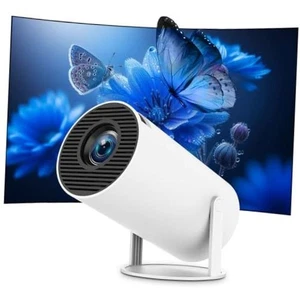 Mini Projecteur portable 4K WiFi 6 BT 5.2 Mise à jour du blanc complet