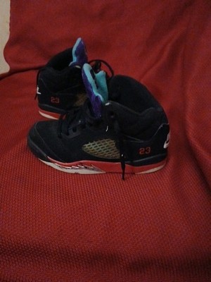 Nike Boys Air Jordan 5 440889-047 Black Basketball Shoes Sneakers Size 1Y
