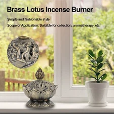 Incense Burner Bronze Anticorrosion RustProof Durable Classical Charcoal Burner
