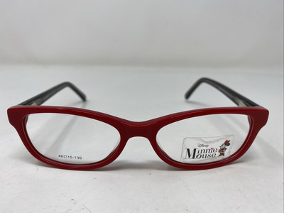 Minnie Mouse MEE4 8757 48-15-130 Red/Black Full Rim Eyeglasses Frame CV36