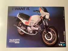 Ducati Prospektseite/Poster Pantah 600 TL DesmaoDin A4 original top selten !