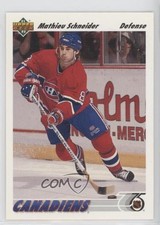 1991-92 Upper Deck Mathieu Schneider #328 0a4