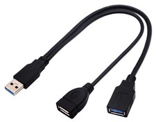 USB 3.0 A Y Splitter Cable, USB 3.0 A Male to Dual USB 3.0 A Female USB 2.0...