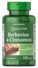 Puritan's Pride Berberine and Cinnamon-120   Capsules