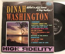 Dinah Washington Lp What A Difference A Day Makes On Mercury - Vg++ / Vg+ To Vg+