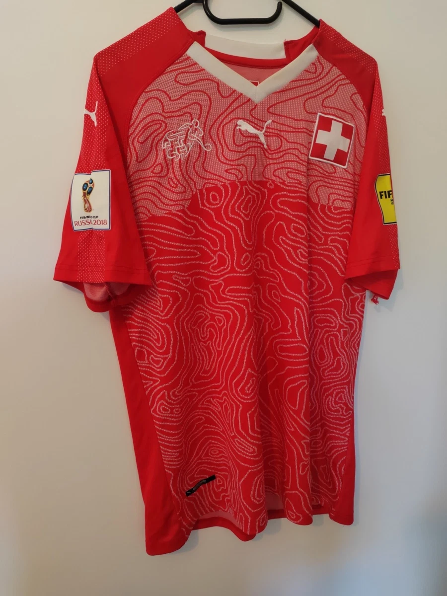 Maillot Puma Equipe Nationale Suisse Football (Homme, XL, Blanc, état Impeccable)