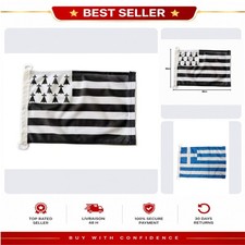 Pavillon breton drapeau Bretagne nautique bateau 45 x 30 cm