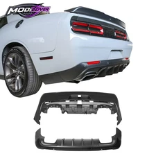 Fits 08-14 Challenger 2015+ SRT Hellcat Style Rear Bumper Cover V3 Diffuser Lip