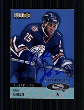 Mike Grier NHL USA Upper Deck Traiding Card Original Sign. + A 250094