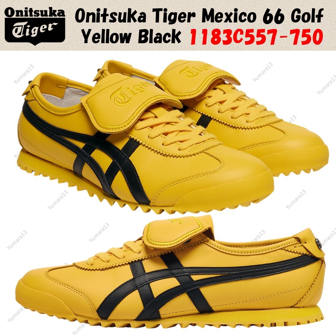 Onitsuka Tiger Mexico 66 Golf Yellow Black 1183C557-750 | eBay