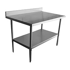 Darling Foodservice 24 x 24" Work Table w/ Backsplash