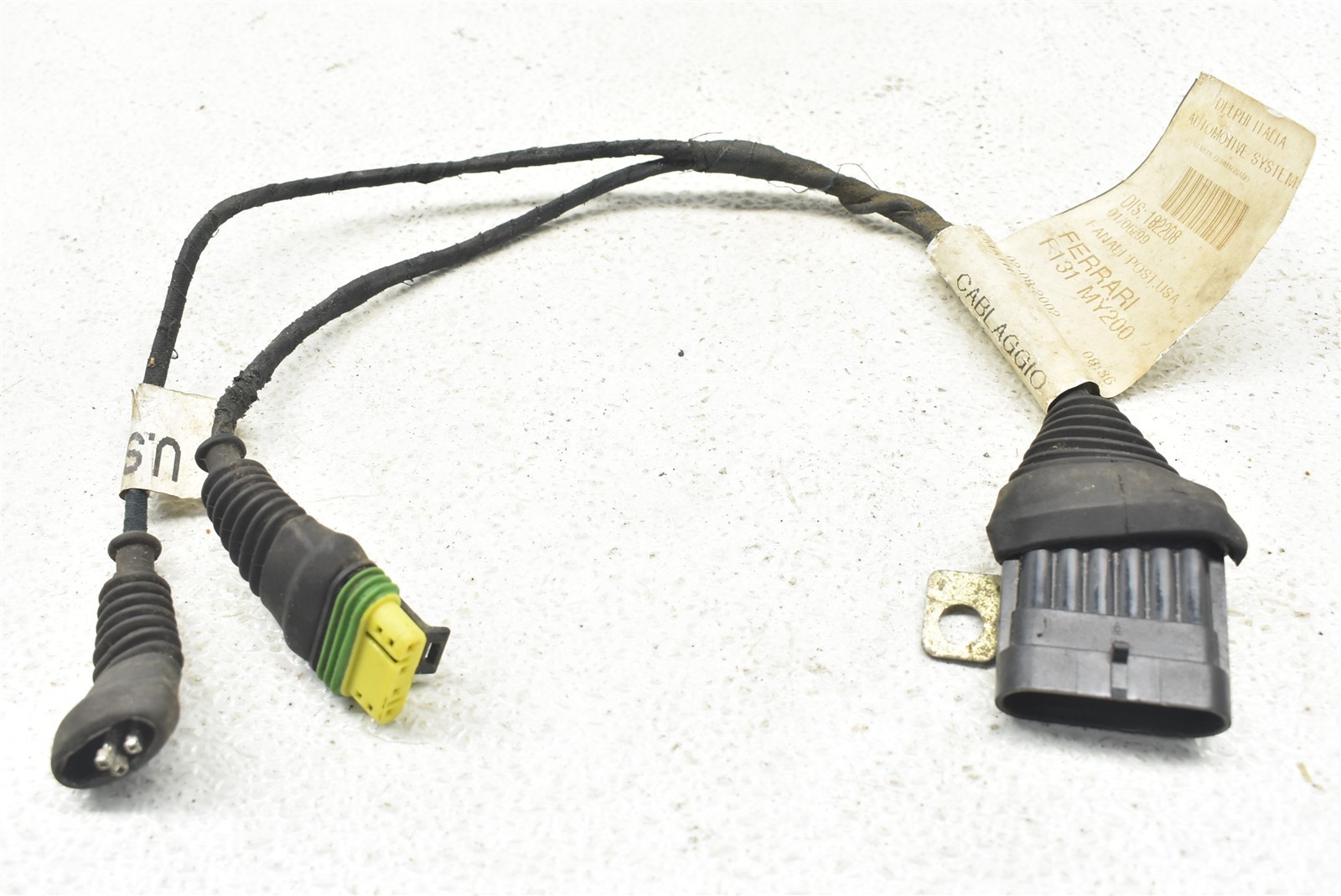 2002 Ferrari 360 Spider Rear Tail Light Cable Harness Plug 182208