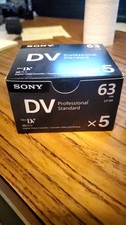 Sony mini Video Tape/DV Cassettes, DVM63PS, 63 Min - 5 Pack 3 FULL BOXES