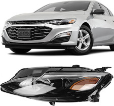 - for Chevy Malibu Headlight Assembly 2019 2020 2021 2022 Replacement Halogen He