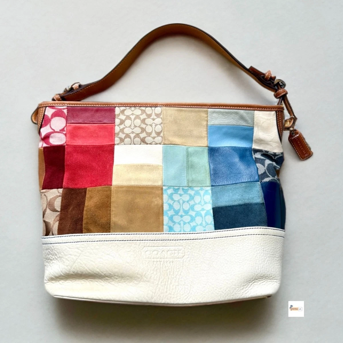 未使用　COACH PATCHWORK チャーム付きショルダーバッグ Coach Patchwork Shoulder Bag Bags & Handbags for Women for sale | eBay