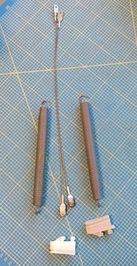 Miele Geschirrspüler R-L Schiene Kabelhalter Türfeder Feder Set 4014320 04898300