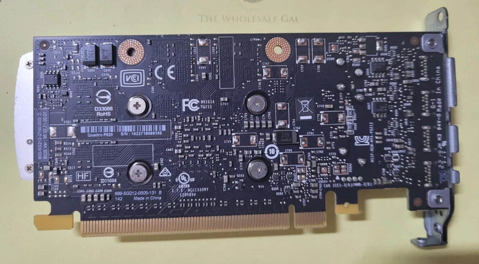 NVIDIA Quadro P620 2GB GDDR5 4x Mini DP Low Profile Video Graphics Card - Image 2 of 4