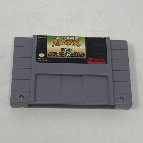 Super Mario All-Stars + World Super Nintendo Snes Cleaned & Tested Authentic