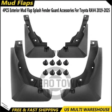 4PCS Exterior Mud Flap Splash Fender Guard Accessories For Toyota RAV4 2019-2025
